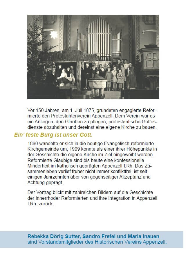 150 Jahre Reformierte in AI 2. Seite